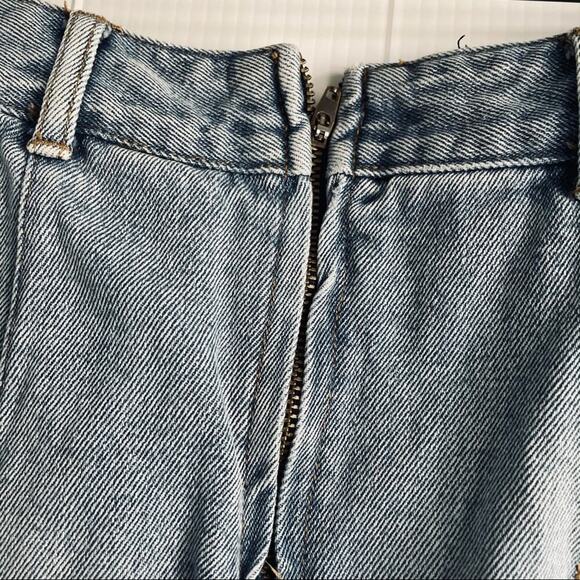 Billabong distressed denim jean skit back zip - Picture 4 of 10